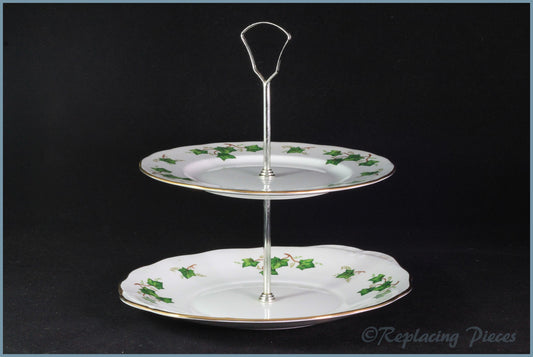 Colclough - Ivy Leaf (8143) - 2 Tier Cake Stand