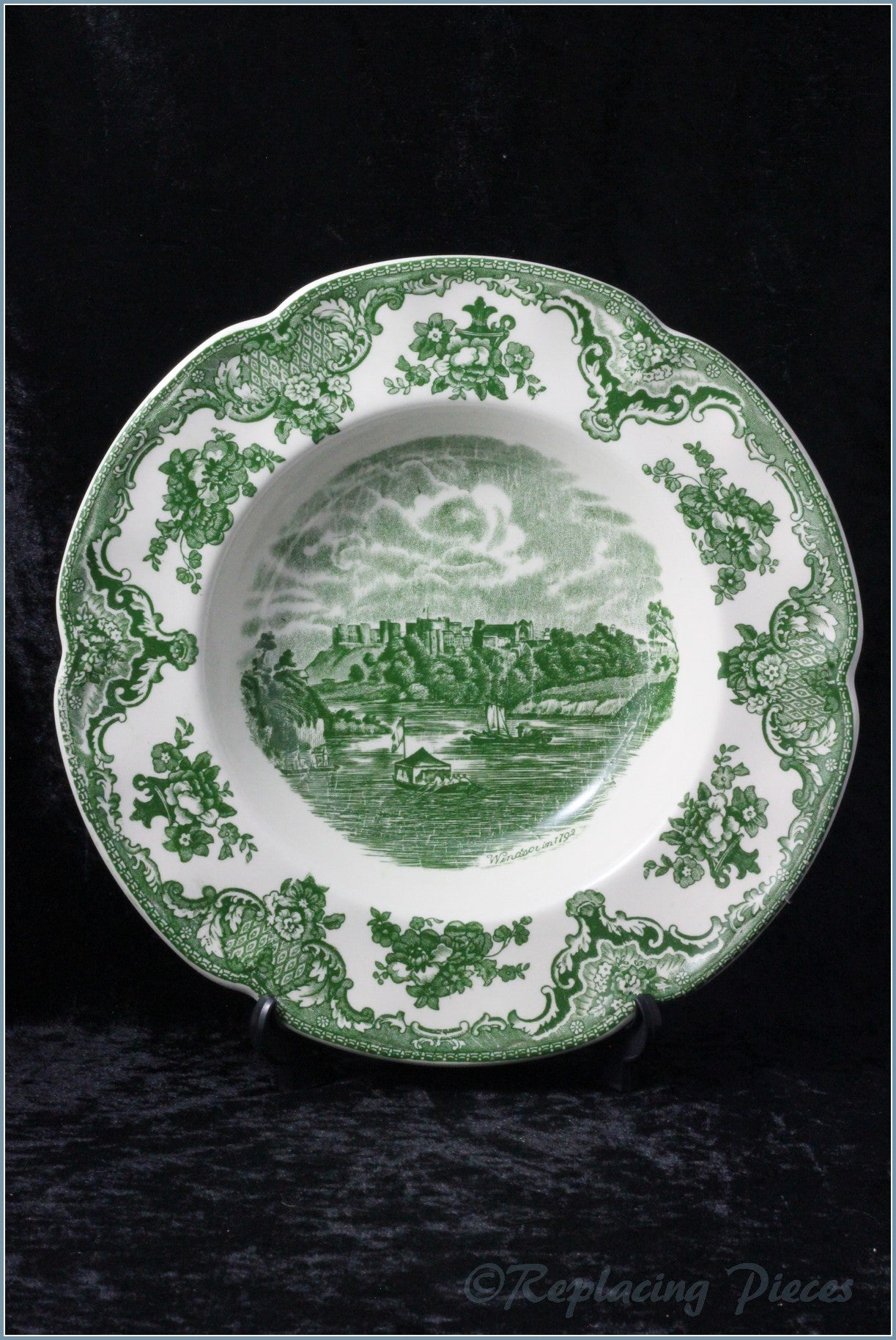 Johnson Brothers - Old Britain Castles (Green) - Rimmed Bowl