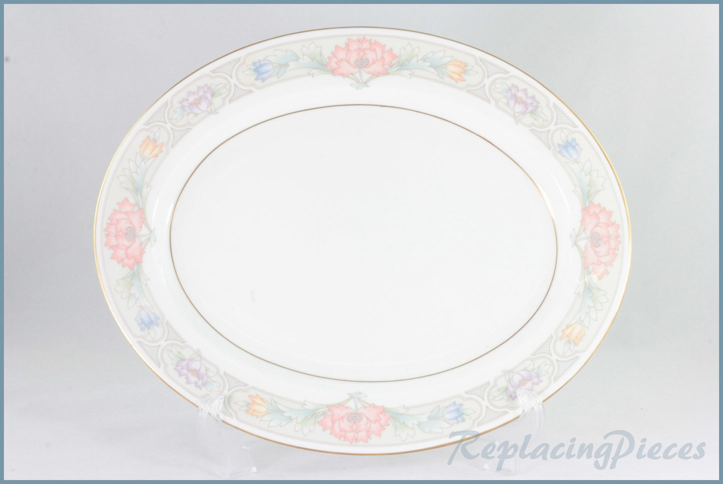 Aynsley - Peony - 13 1/2" Oval Platter