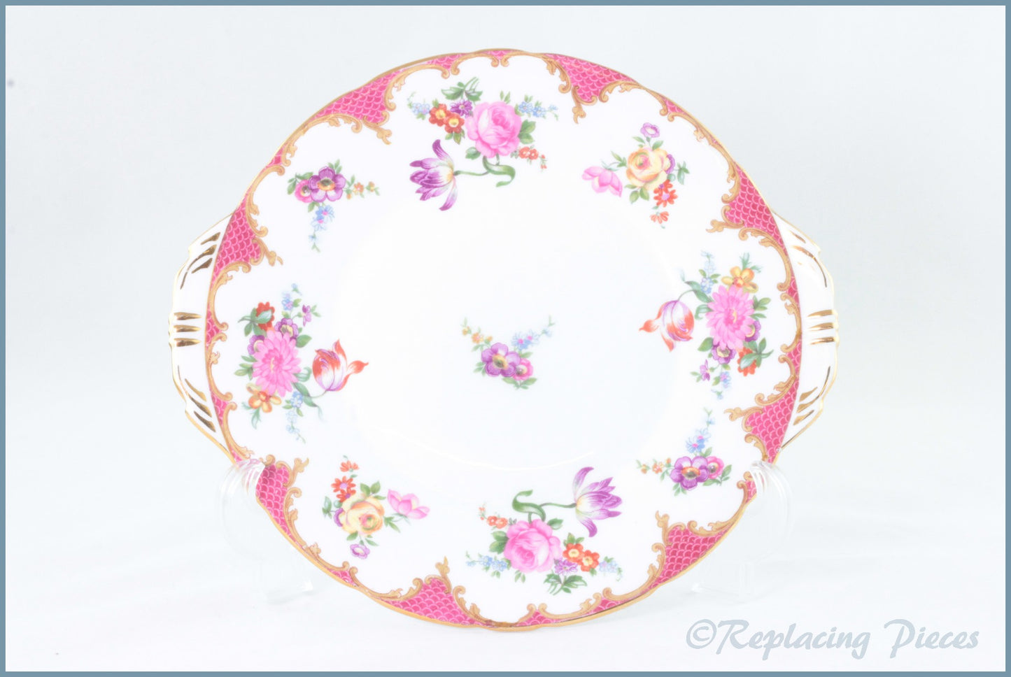 Aynsley - Tudor Pink - Bread & Butter Serving Plate