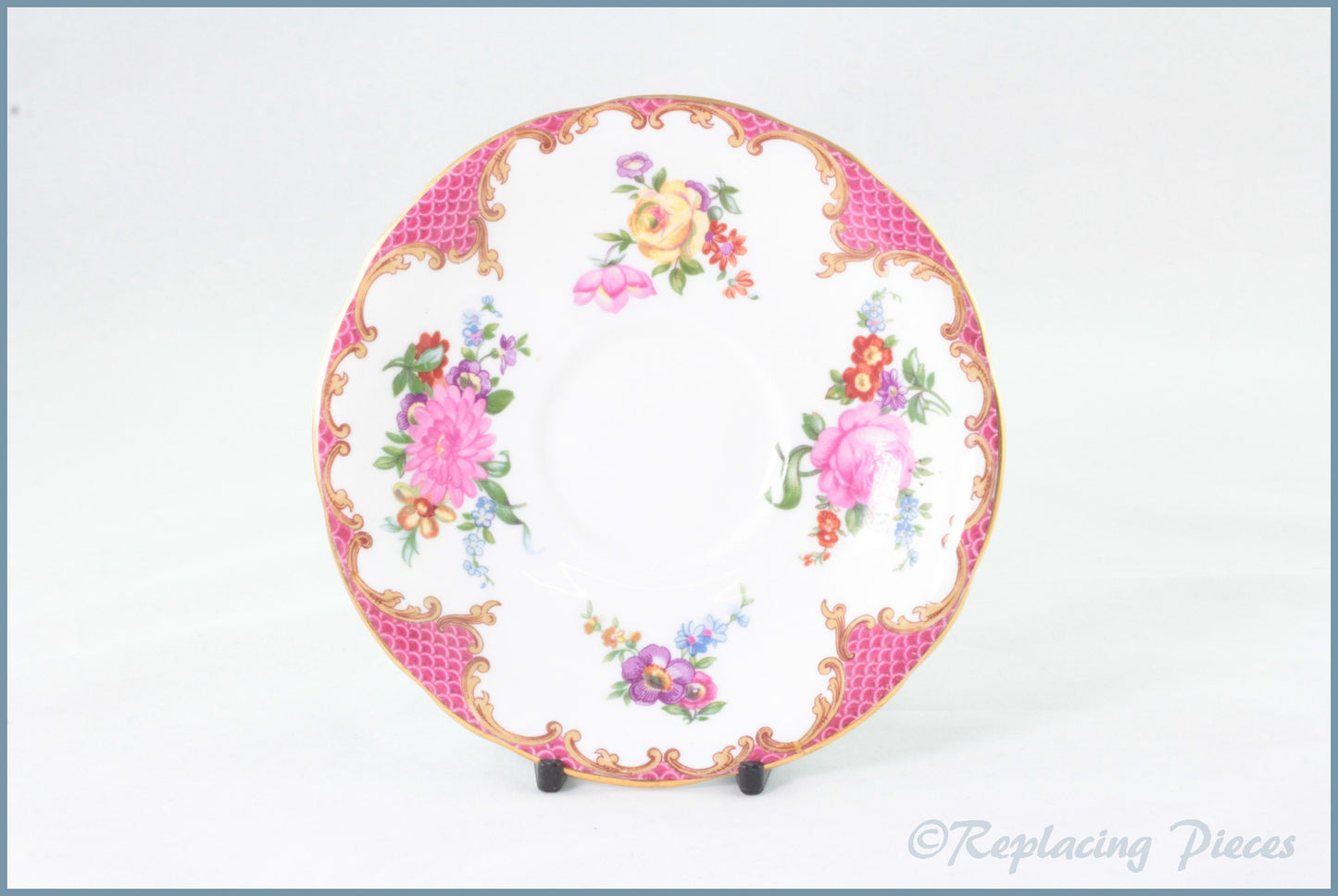 Aynsley - Tudor Pink - Tea Saucer