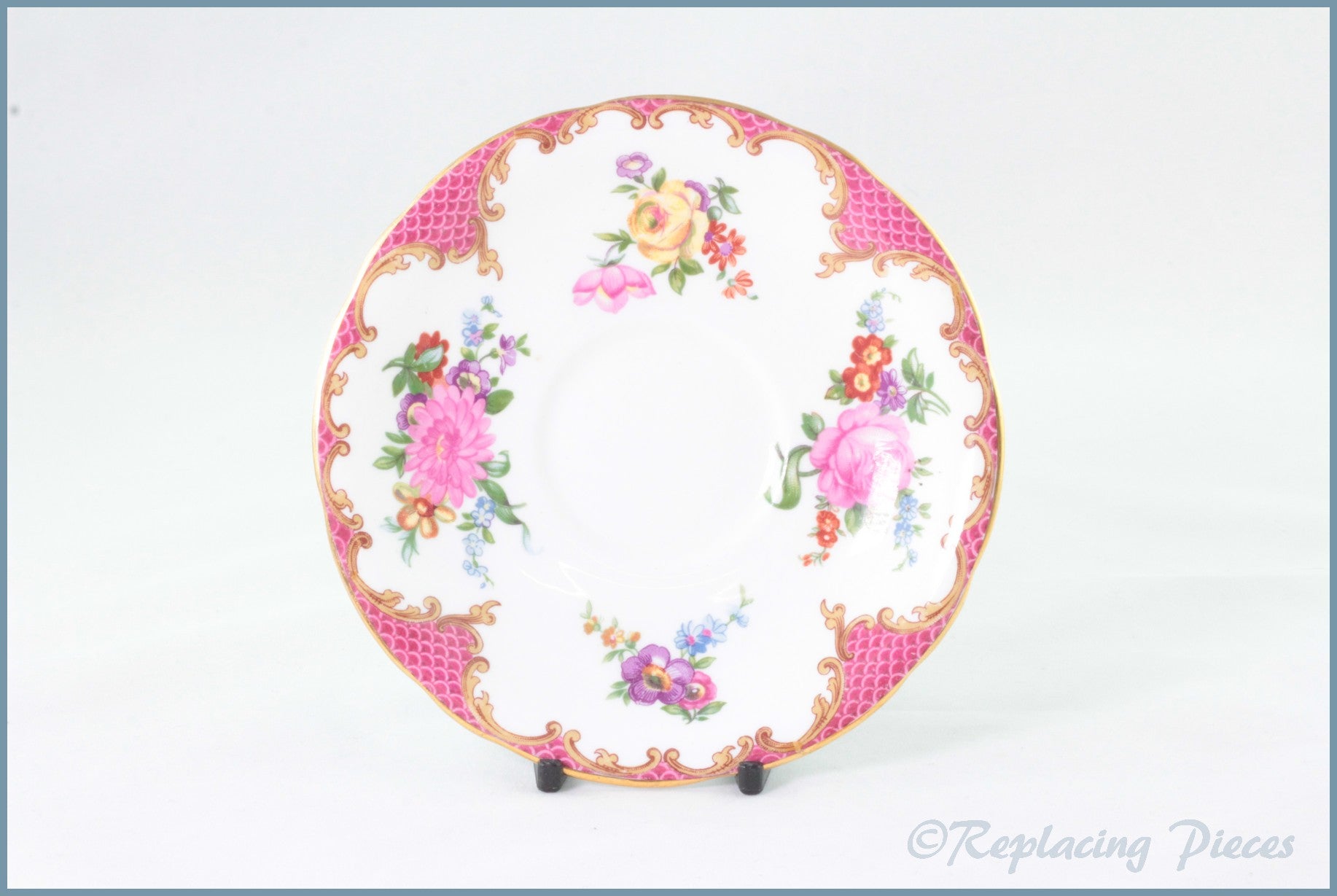 Aynsley - Tudor Pink - Tea Saucer