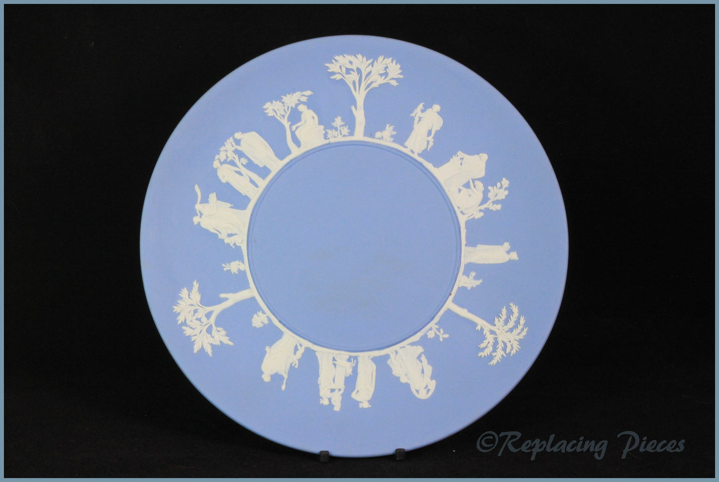 Wedgwood - Jasperware (Pale Blue) - Bread & Butter Serving Plate