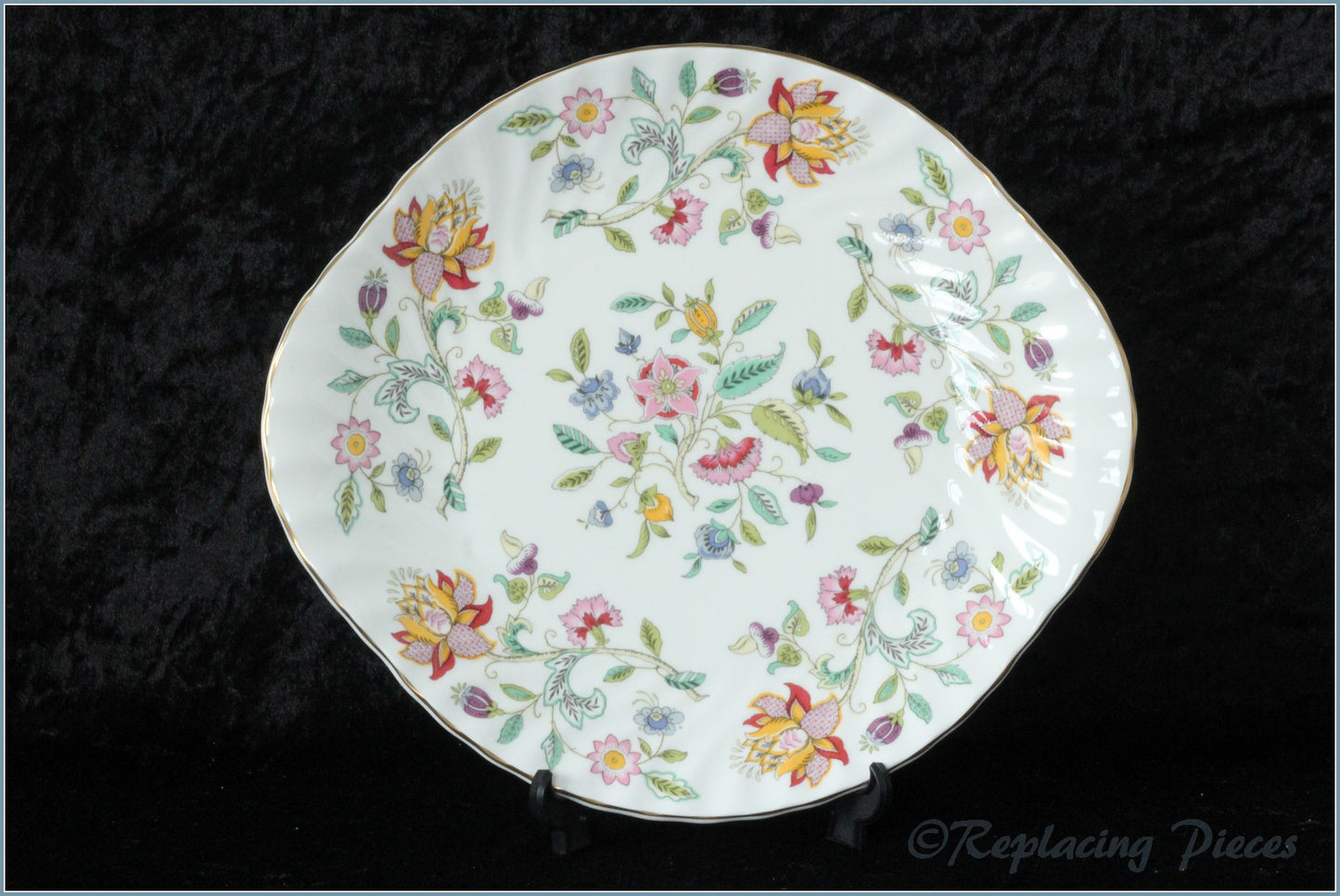 Minton - Haddon Hall (Gold Edge) - Bread & Butter Serving Plate