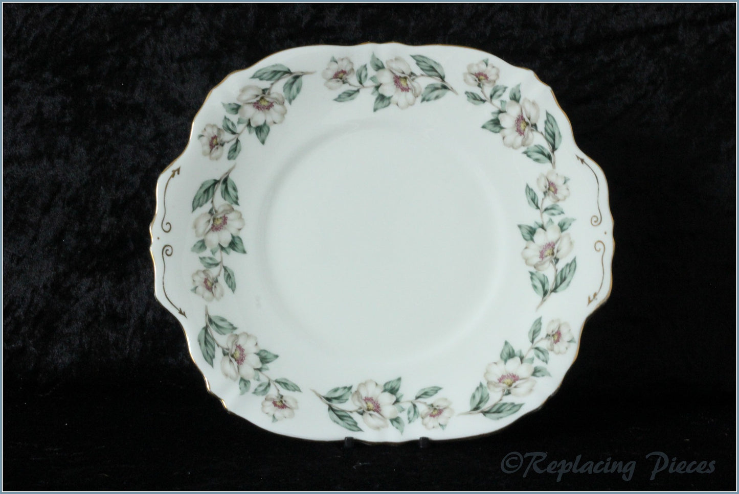 Crown Staffordshire - Christmas Roses - Bread & Butter Serving Plate (Large)