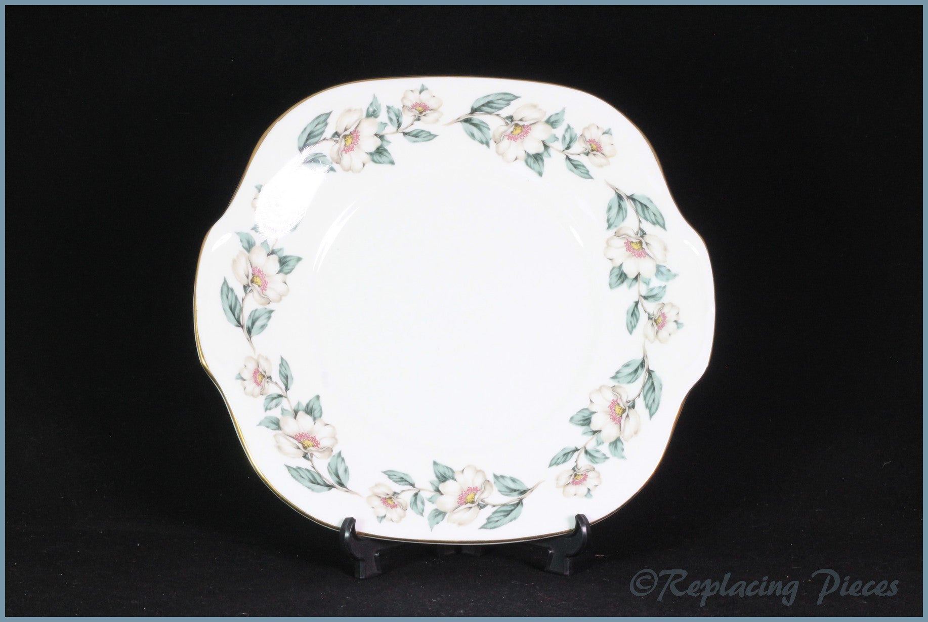 Crown Staffordshire - Christmas Roses - Bread & Butter Serving Plate (Small)
