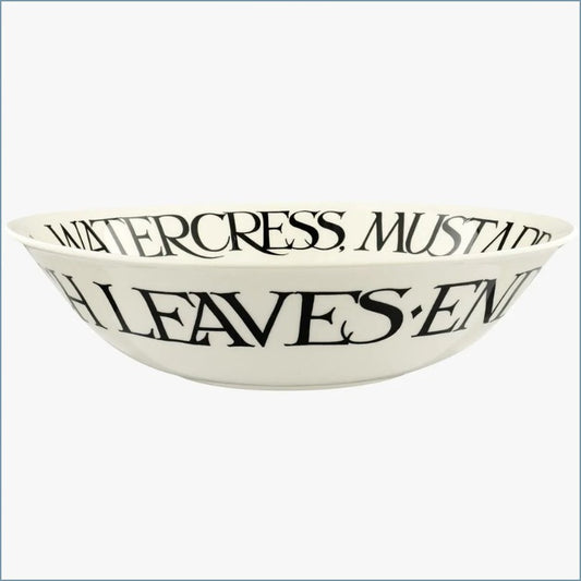 Emma Bridgewater - Black Toast - Large Mizuna Salad Bowl