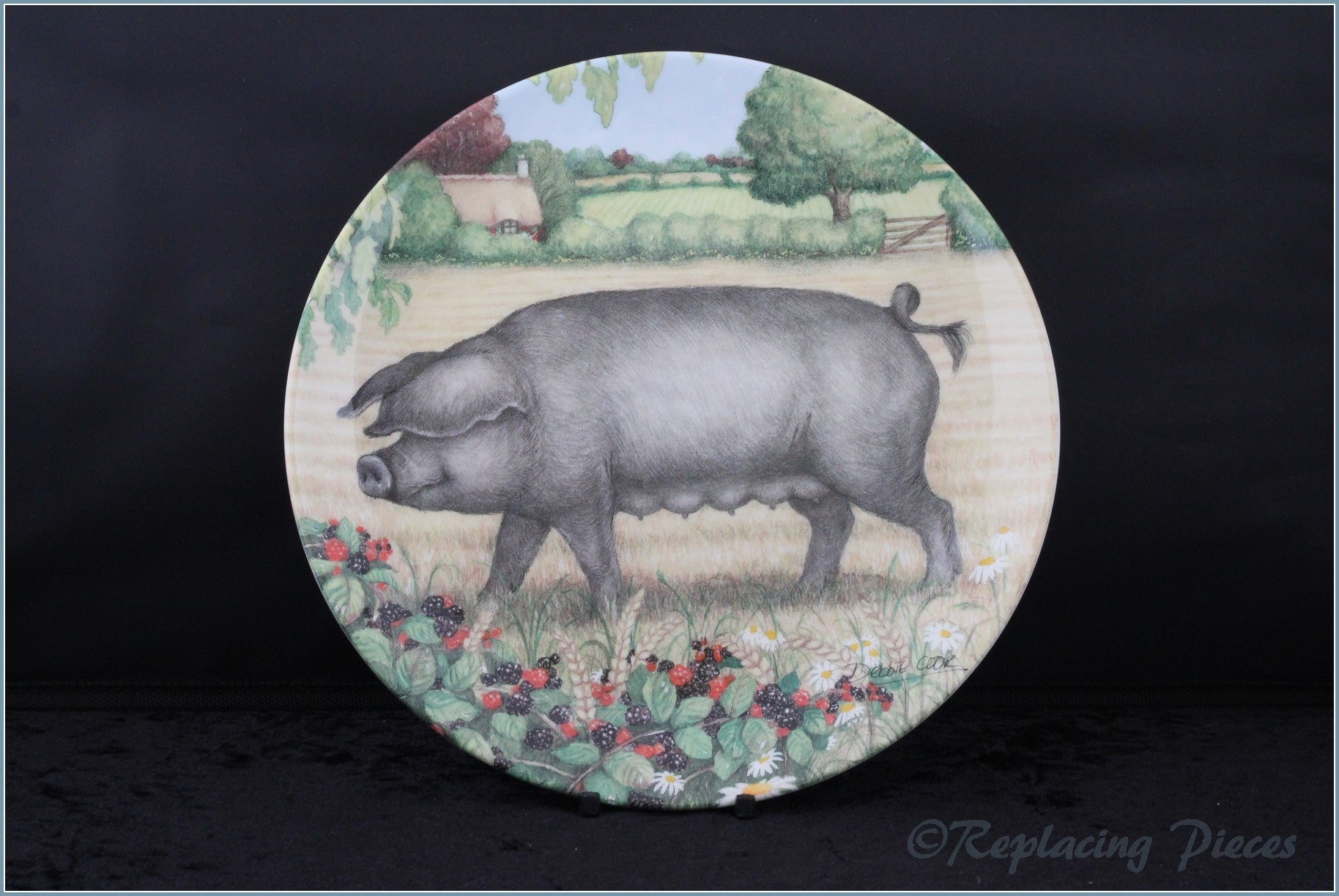 Royal Doulton - Pigs In Bloom - Bramble