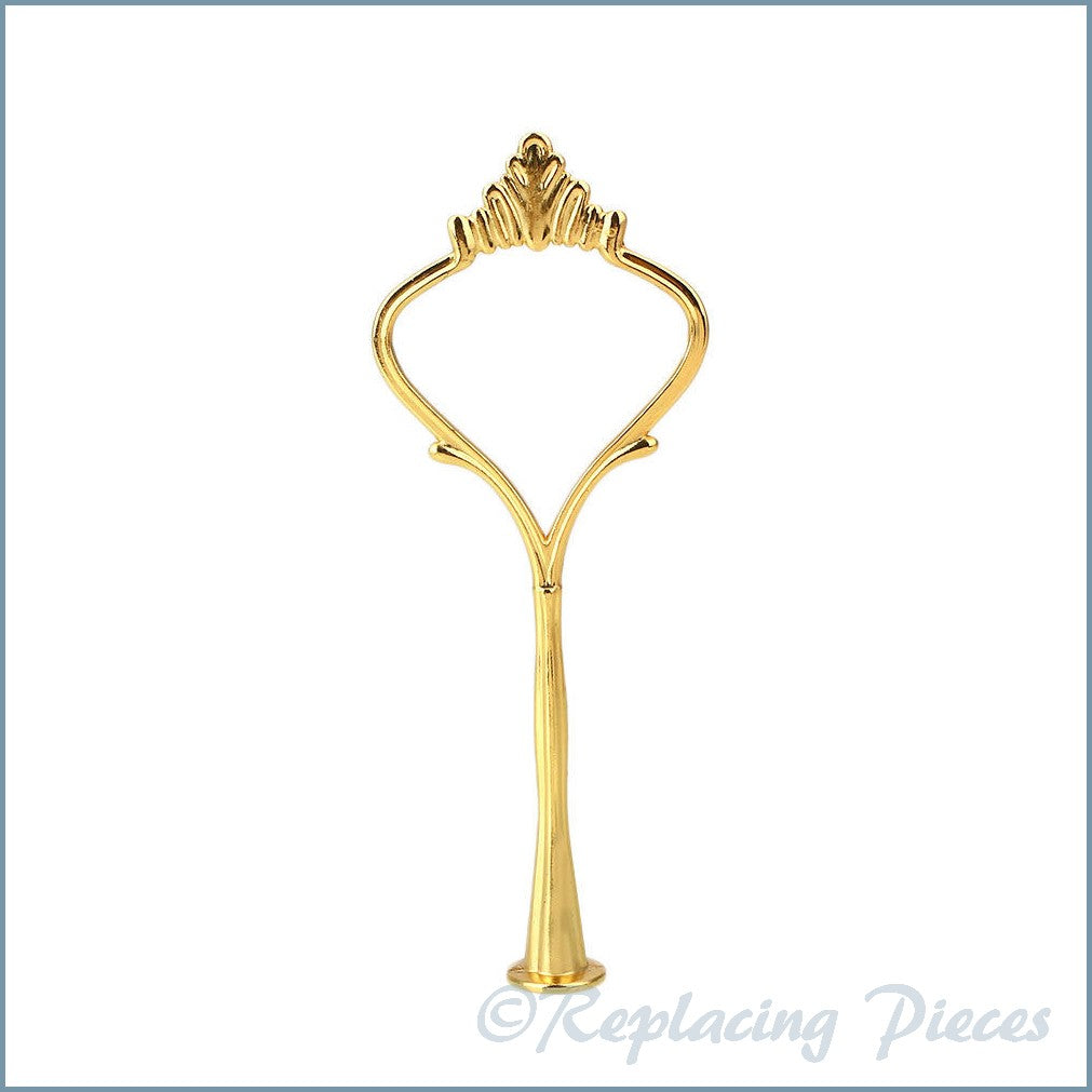2 Tier - Ornate Handle Cake Stand Kit - Gold