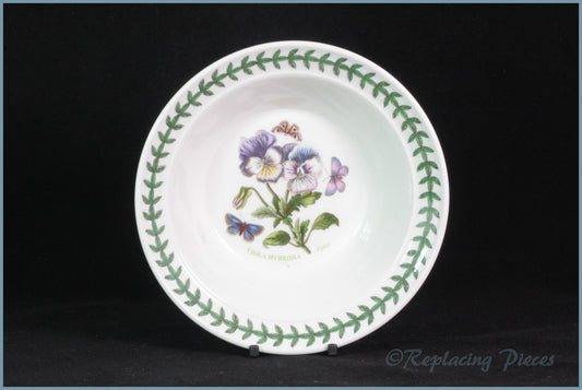 Portmeirion - Botanic Garden - 6 1/2" Rimmed Cereal Bowl (Pansy)