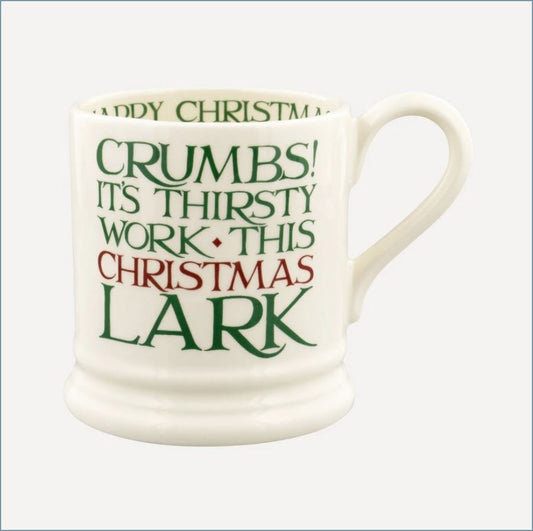 Emma Bridgewater - Christmas Toast & Marmalade - Thirsty Work 1/2 Pint Mug (Discontinued)