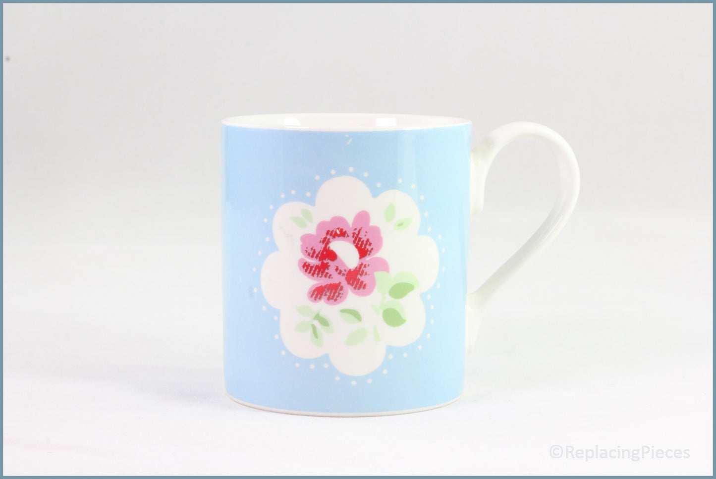 Churchill - Cath Kidston - Mug (Blue With Rose)