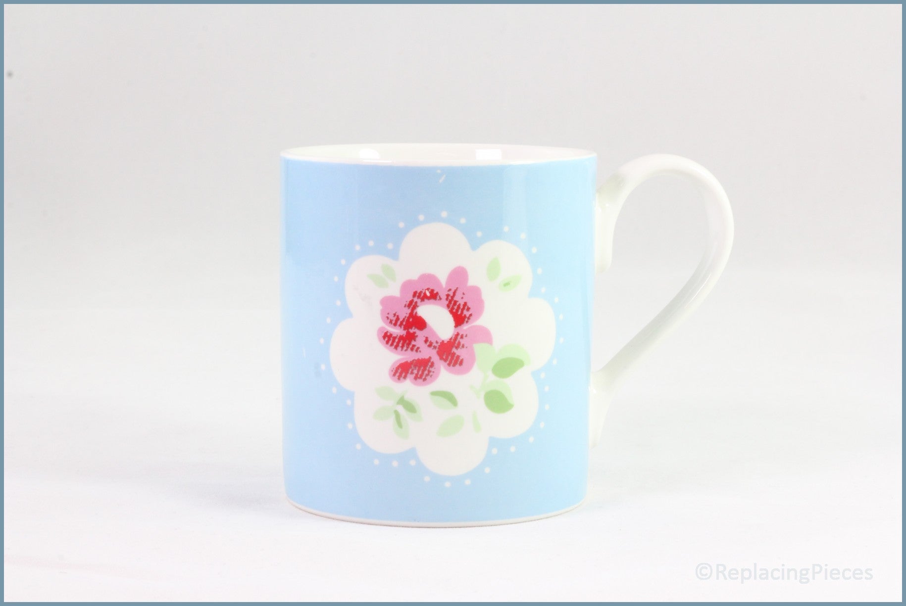 Churchill - Cath Kidston - Mug (Blue With Rose)