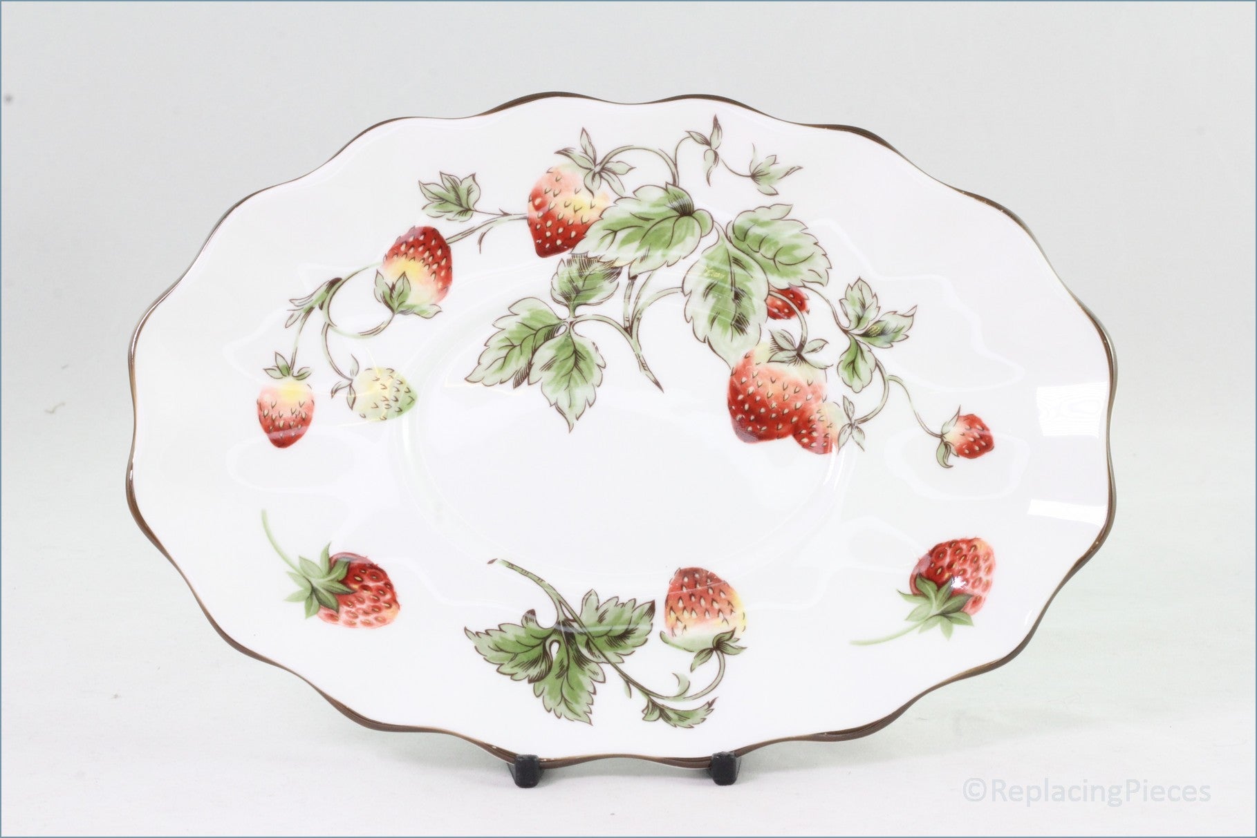 Coalport - Strawberry - Gravy Boat Stand