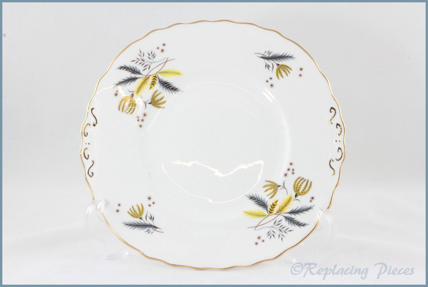 Colclough - Stardust (6791) - Square Bread & Butter Serving Plate