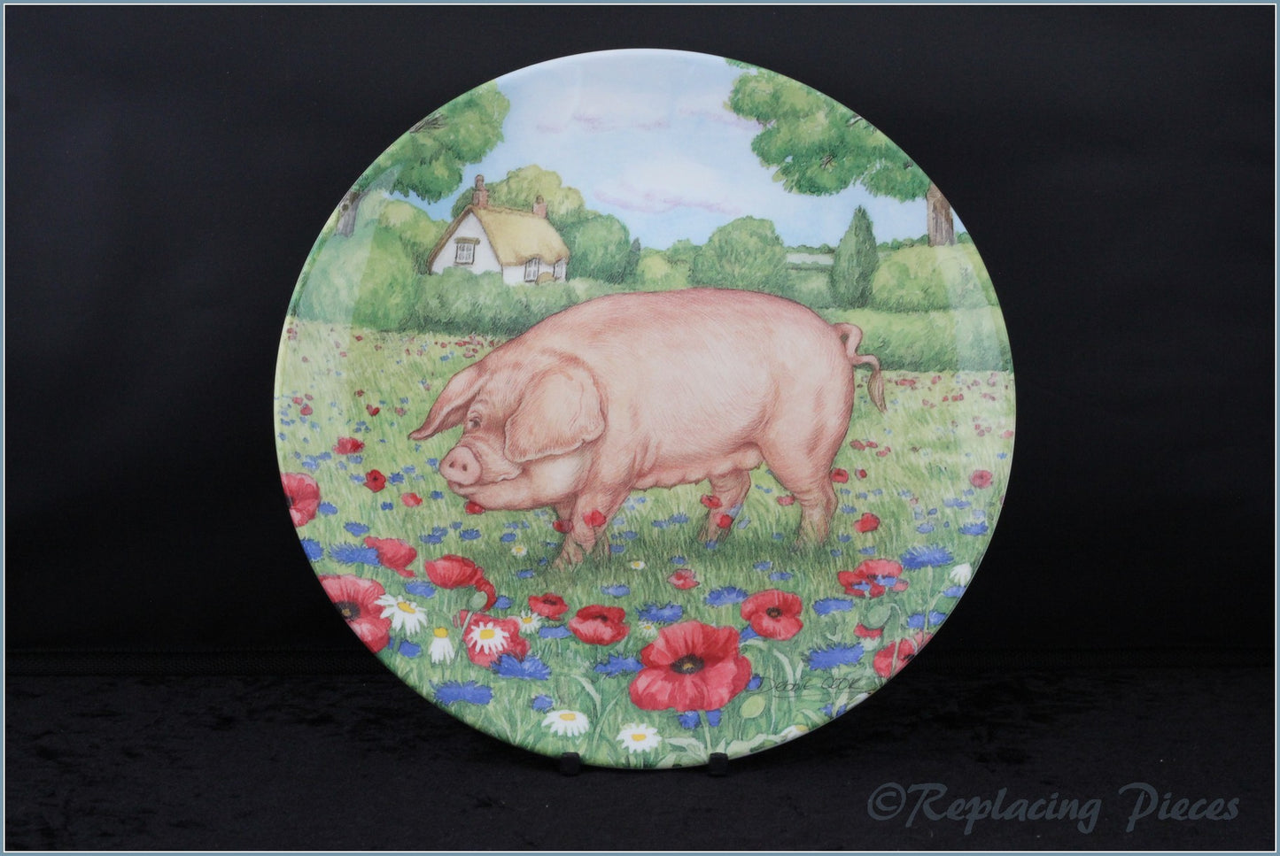 Royal Doulton - Pigs In Bloom - Cornflower