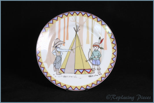 Churchill (Queens) - Belle & Boo (Cowboys & Indians) - 6 7/8" Side Plate