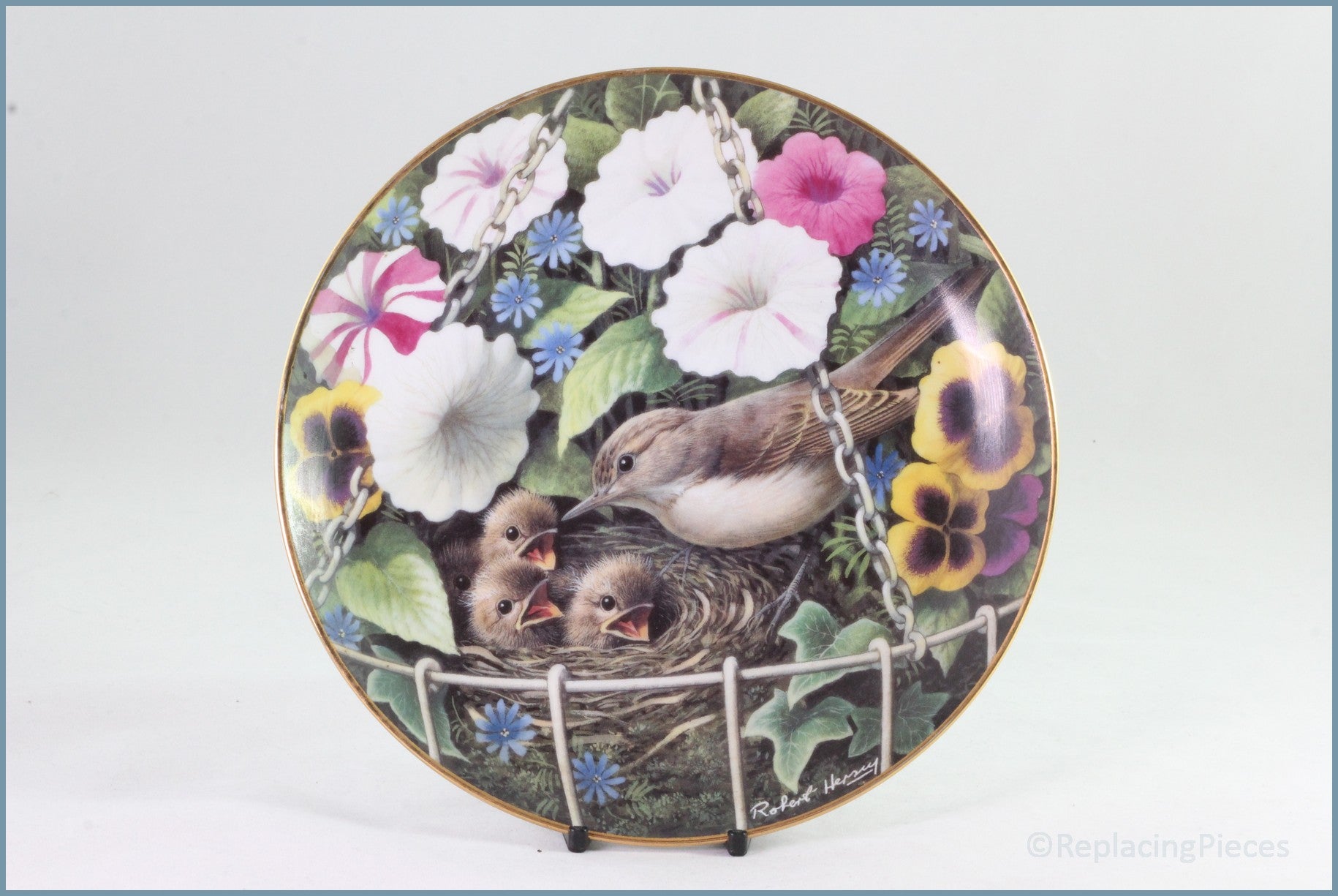 Danbury Mint - Hidden Treasures - Nest In The Flowers