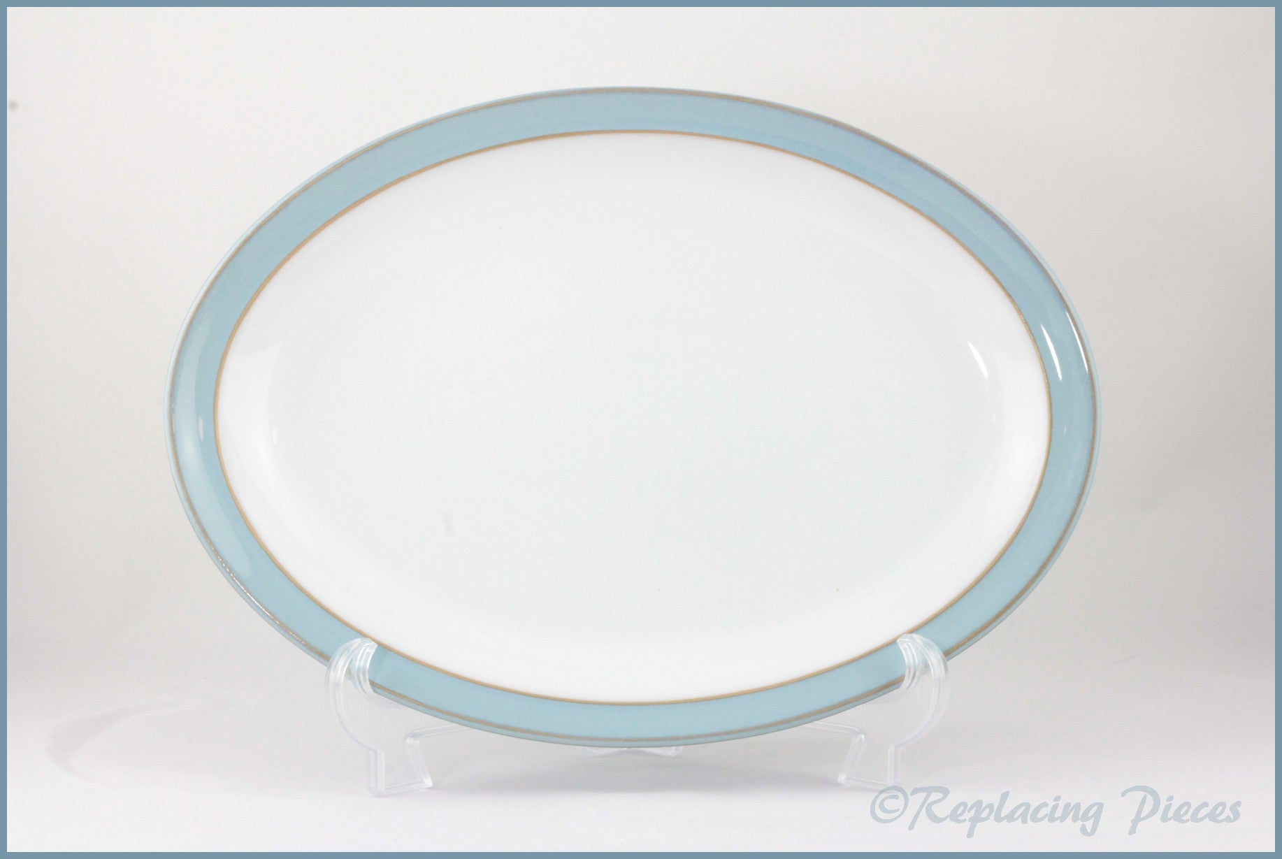 Denby - Colonial Blue - 12 7/8" Oval Platter