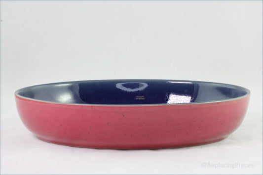 Denby - Harlequin - Oval Roaster (Red Outer/Blue Inner)