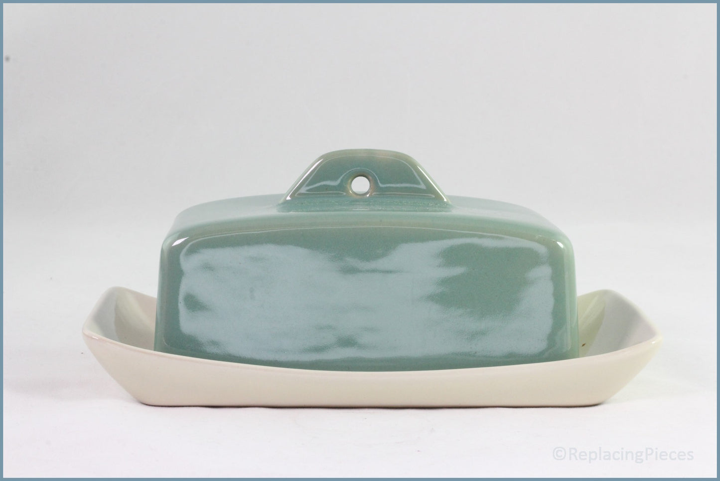 Denby - Manor Green - Lidded Butter Dish