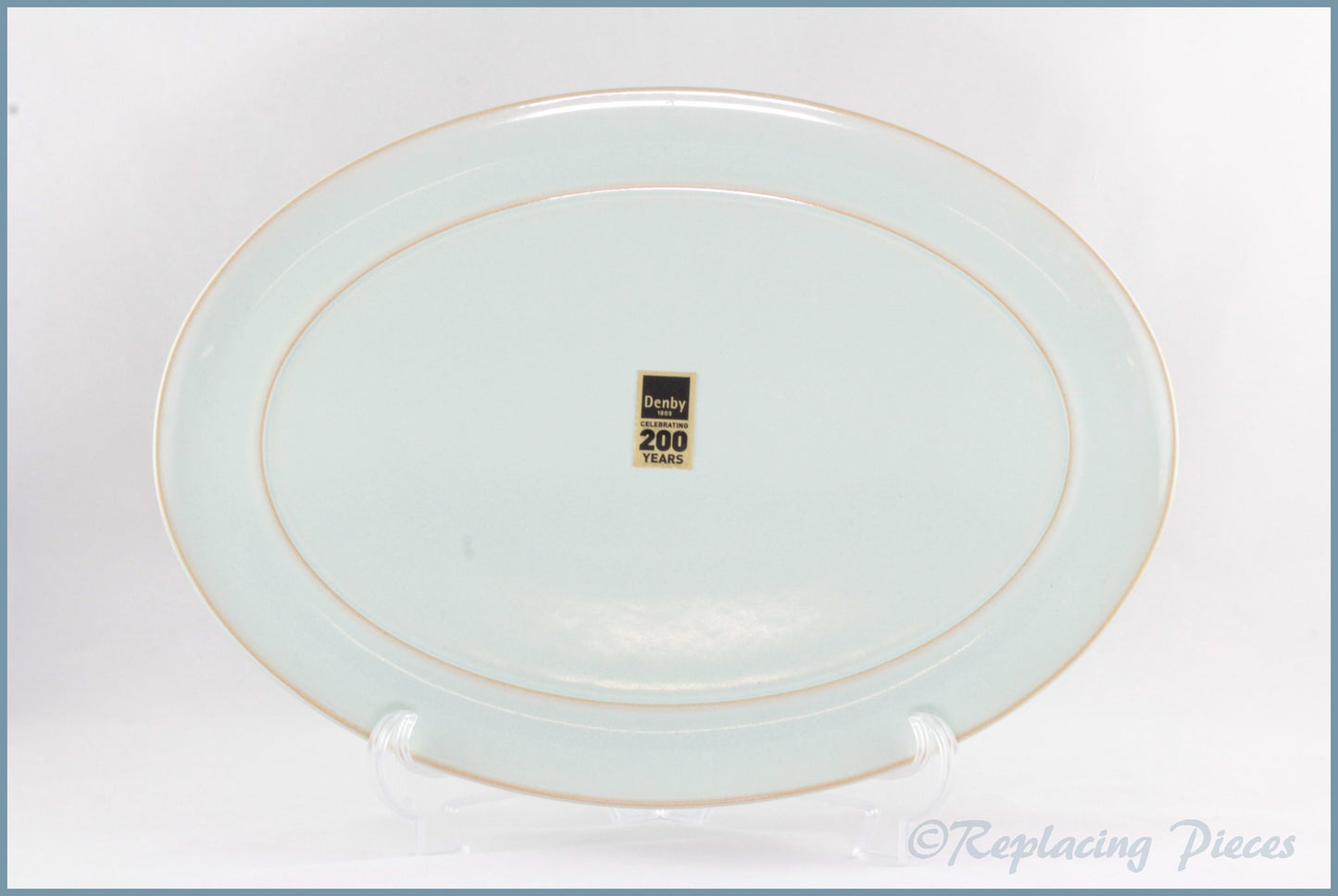 Denby - Pure Green - 15" Oval Platter