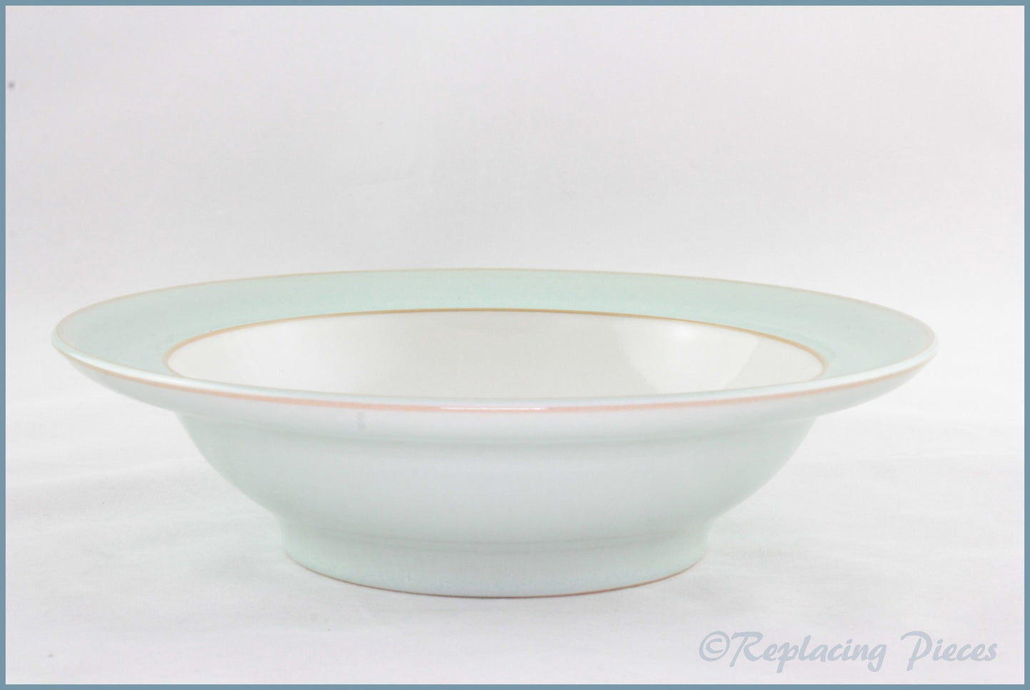 Denby - Pure Green - 9" Rimmed Bowl