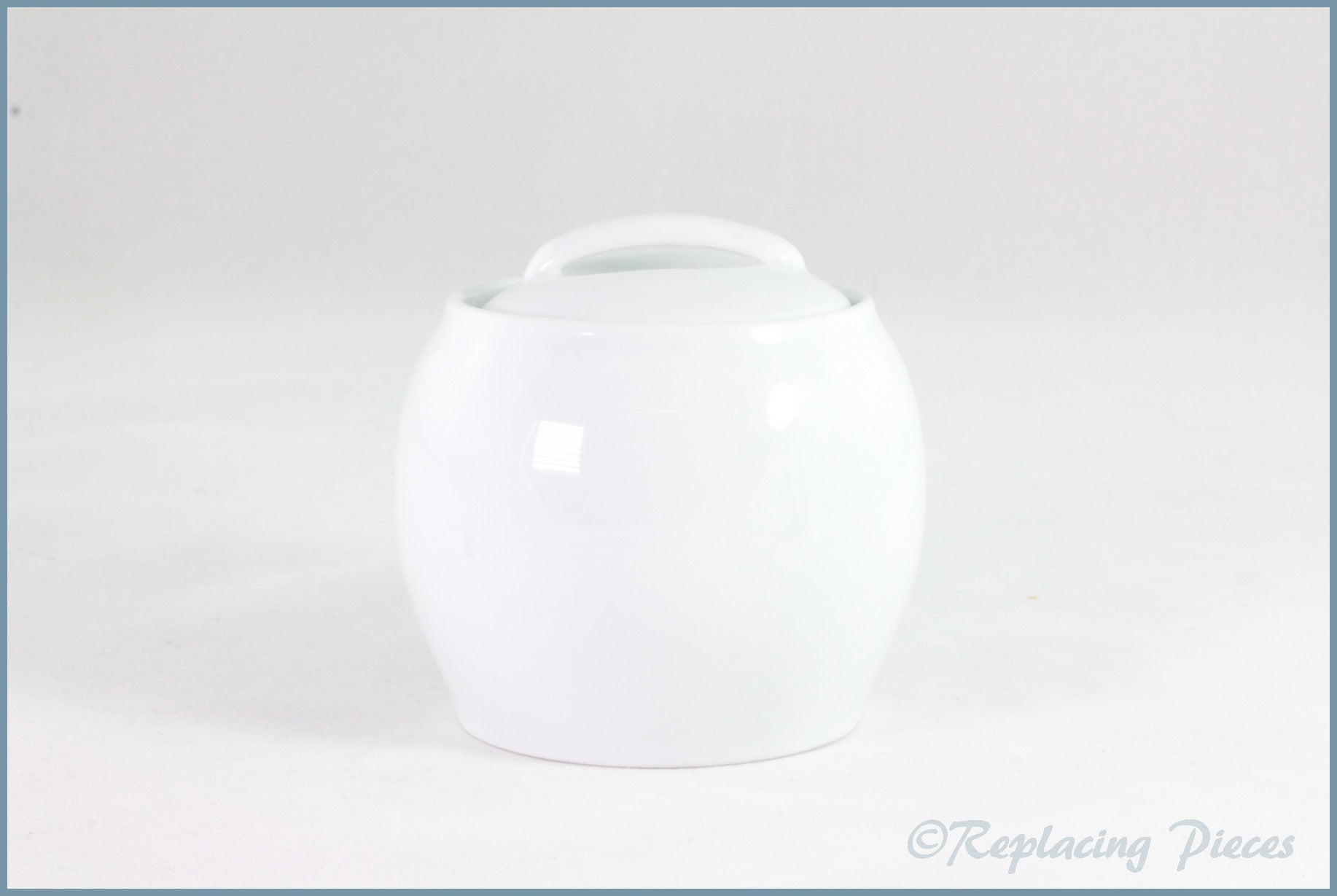 Denby - White - Lidded Sugar Bowl