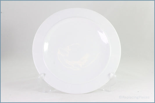 Denby - White Silk - 9 1/2" Luncheon Plate