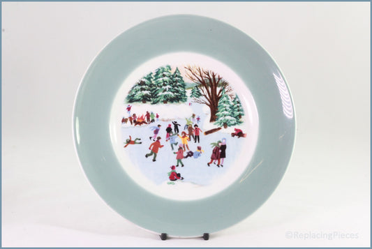 Enoch Wedgwood - Christmas Plate Series - Skaters On The Pond