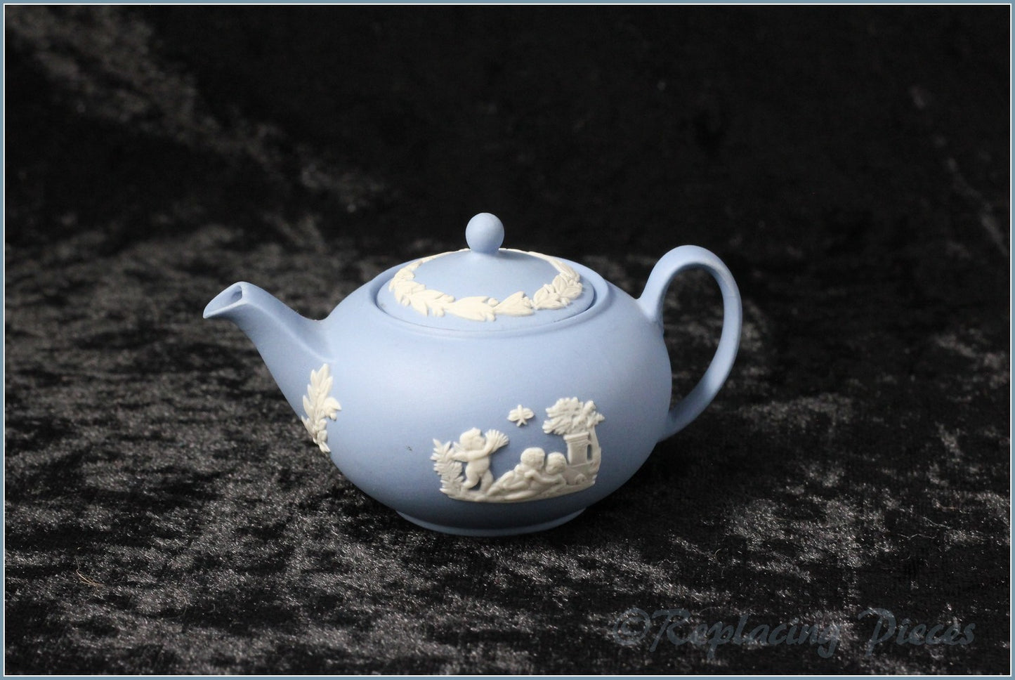 Wedgwood - Jasperware - Pale Blue - Miniature Tea Set