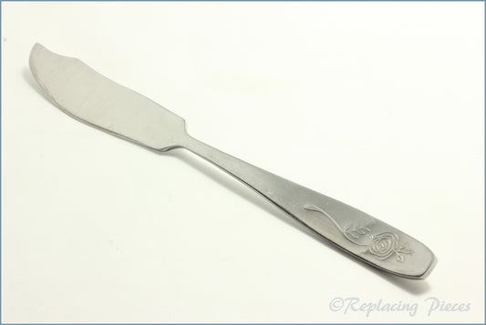 Viners - Spring Rose - Fish Knife (large)