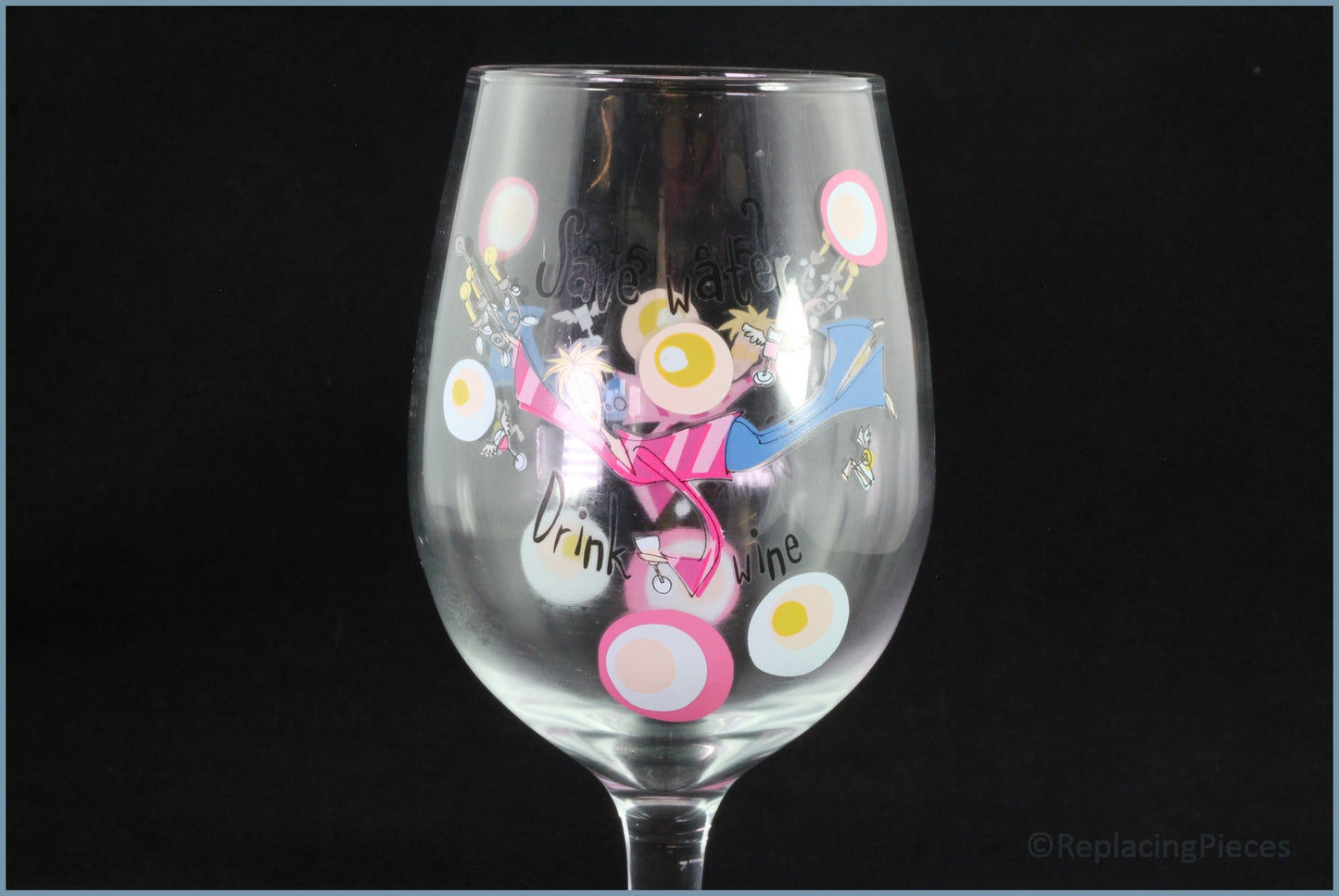 Johnson Brothers - Born To Shop - Wine Glass