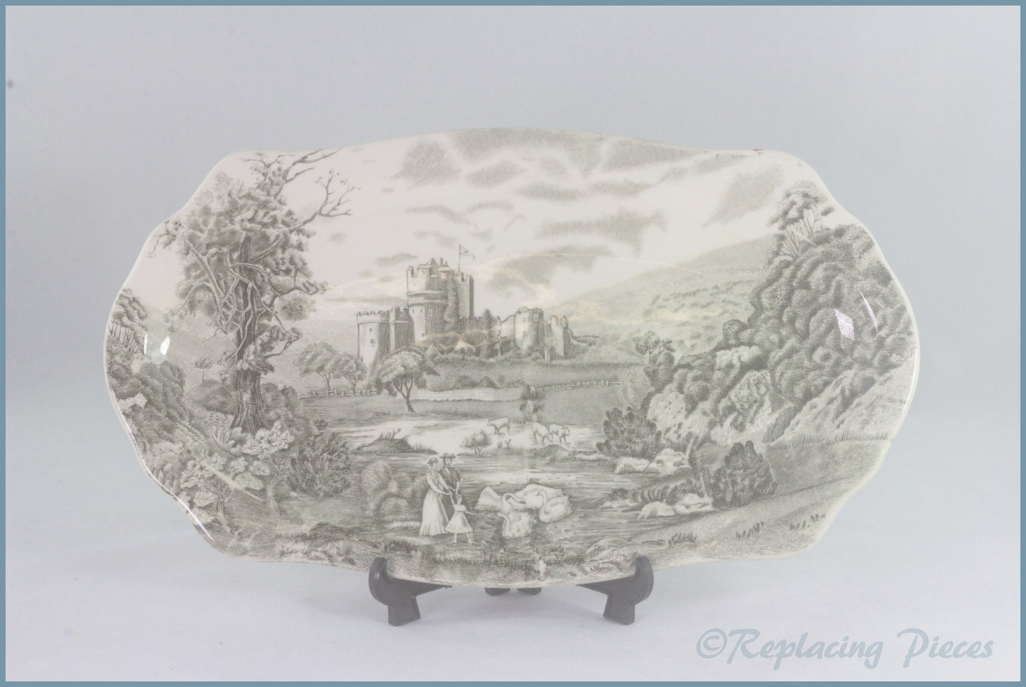 Johnson Brothers - Castle Story (Brown) - Sandwich Tray