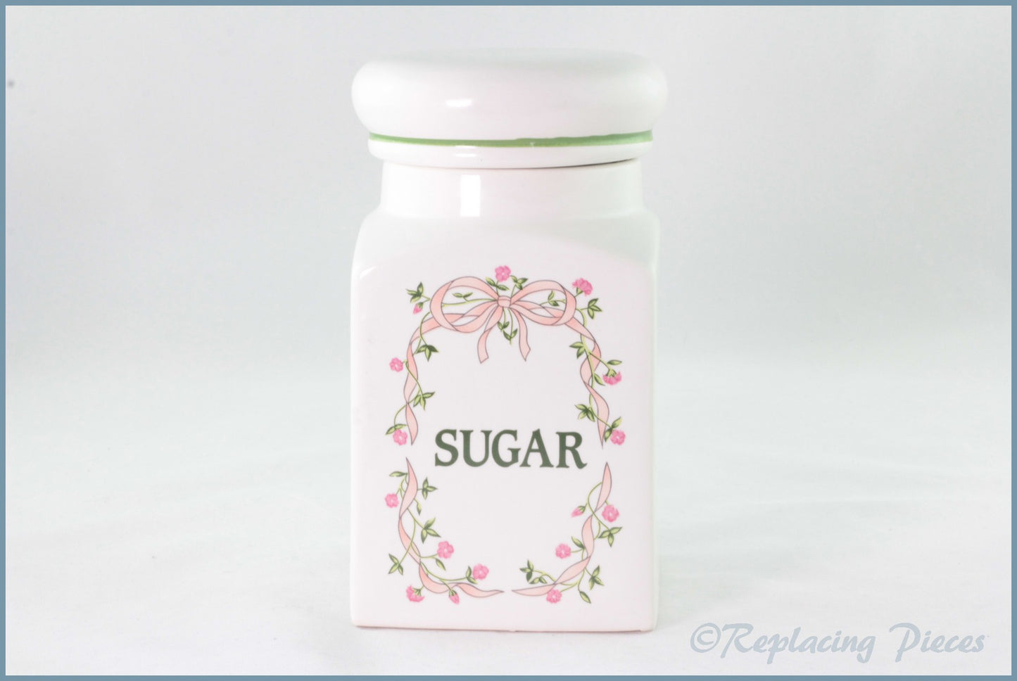 Johnson Brothers  - Eternal Beau - Storage Jar (Sugar) - Ceramic/Push Lid