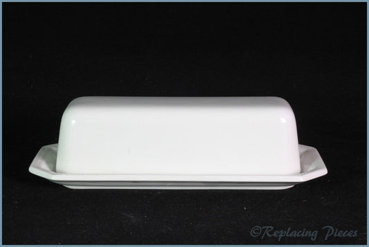 Johnson Brothers - Heritage White - Oblong Lidded Butter Dish