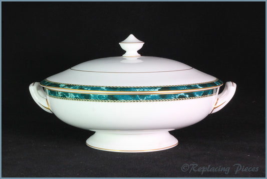 Royal Worcester - Medici (Jade) - Lidded Vegetable Dish