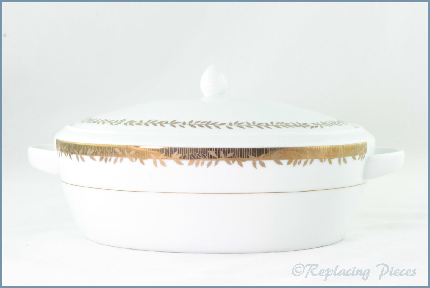 Marks & Spencer - Gold Leaves - Lidded Vegetable Dish