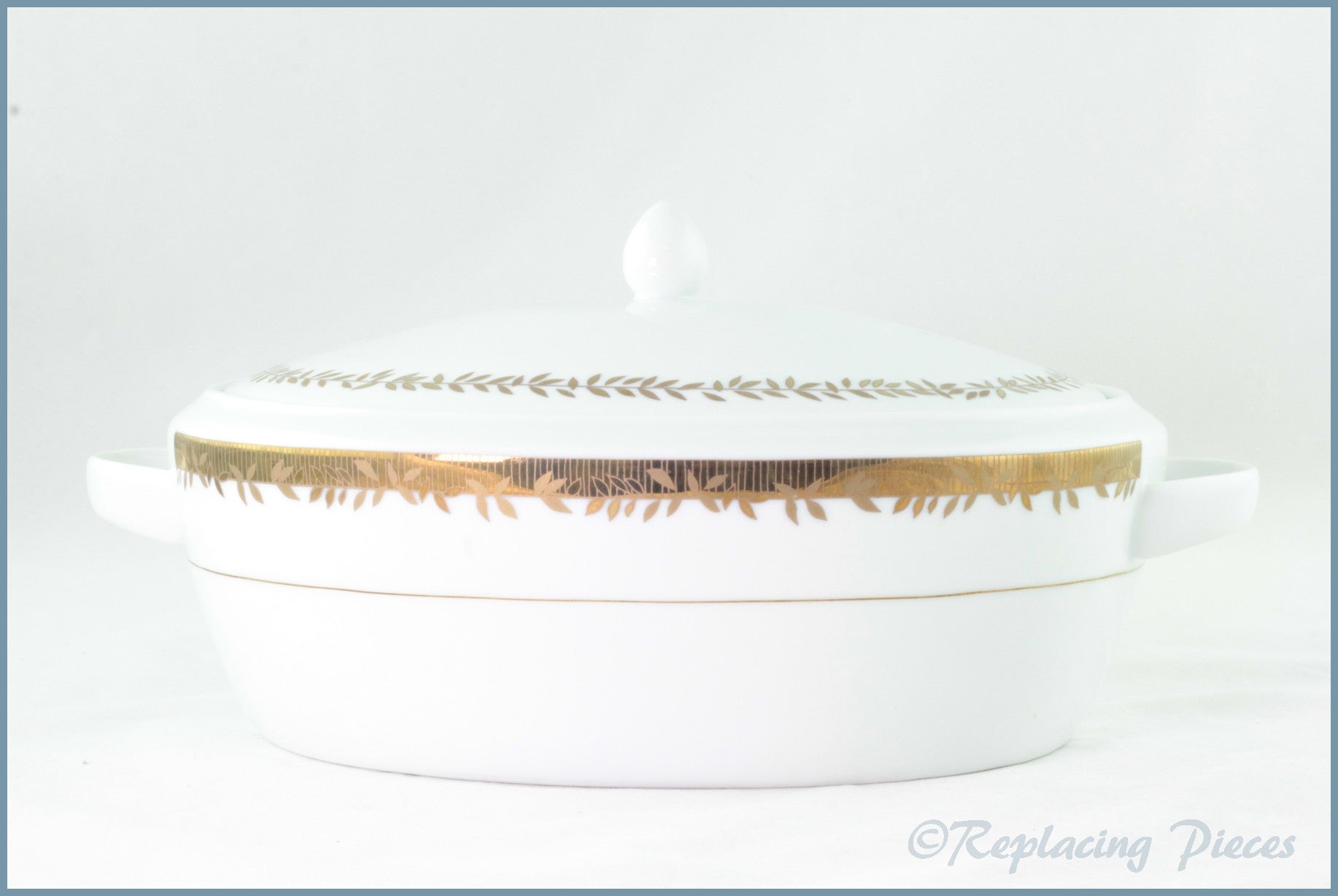 Marks & Spencer - Gold Leaves - Lidded Vegetable Dish