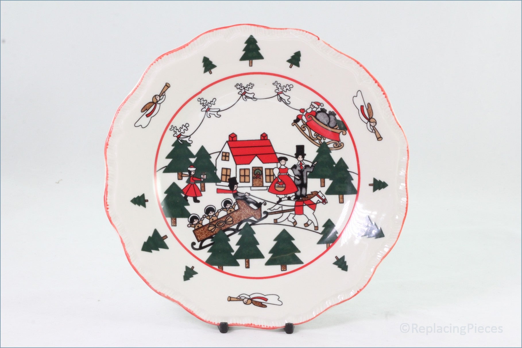 Masons - Christmas Village - 7 7/8" Salad Plate