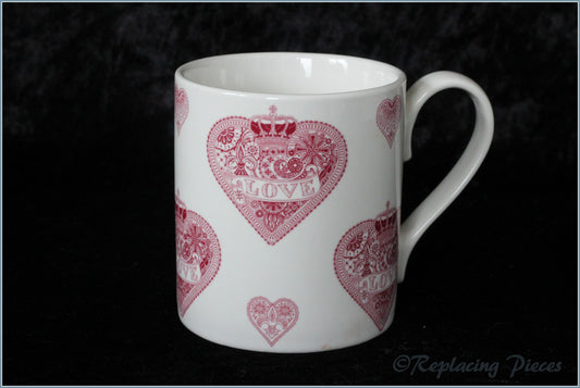Queens - Made With Love - Mug (Pink Hearts)