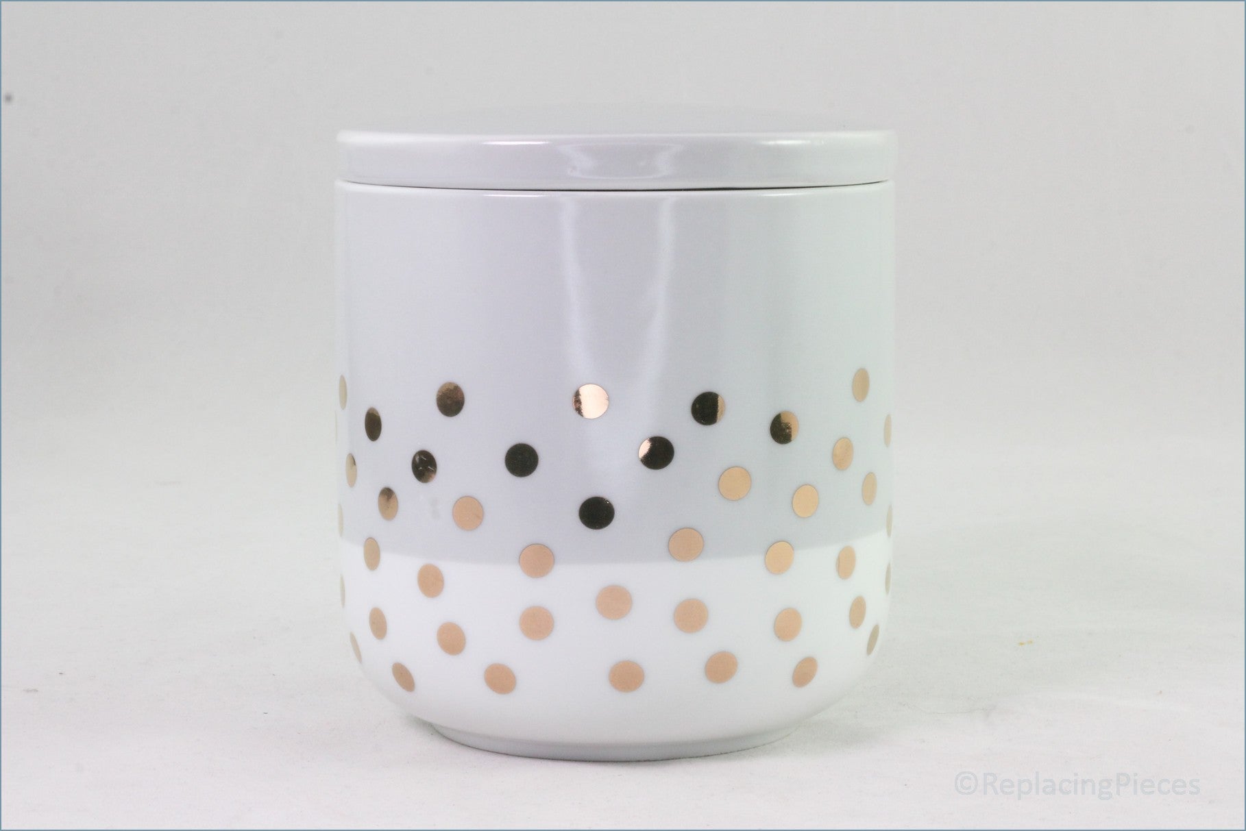 Next - Spots And Stripes - Storage Jar (Grey Spots)