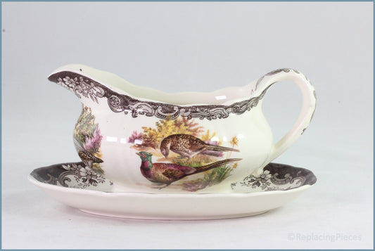 Palissy - Game Series (Birds) - Fixed Gravy Boat & Stand