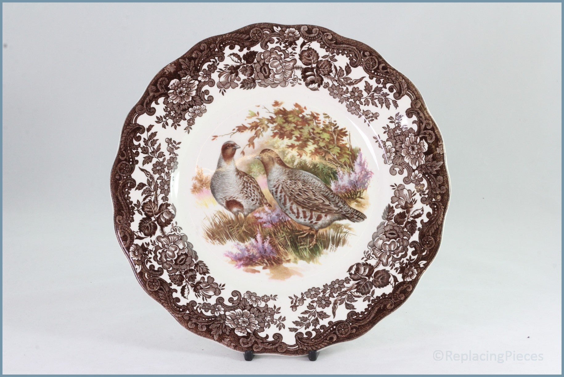 Palissy - Game Series (Birds) - 8 7/8" Luncheon Plate (Quail)