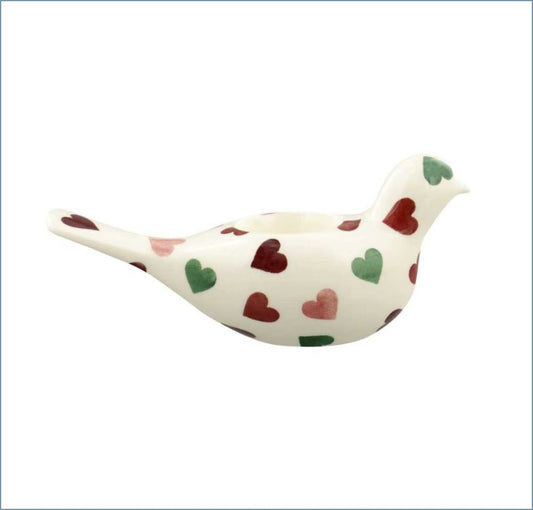 Emma Bridgewater - Pink & Green Hearts - Dove Candle