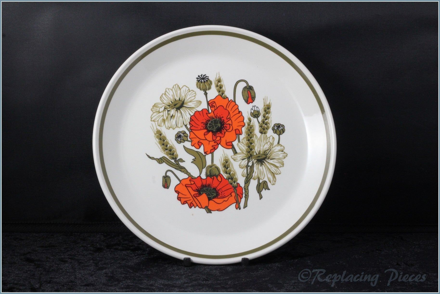 J & G Meakin - Poppy - 10" Dinner Plate