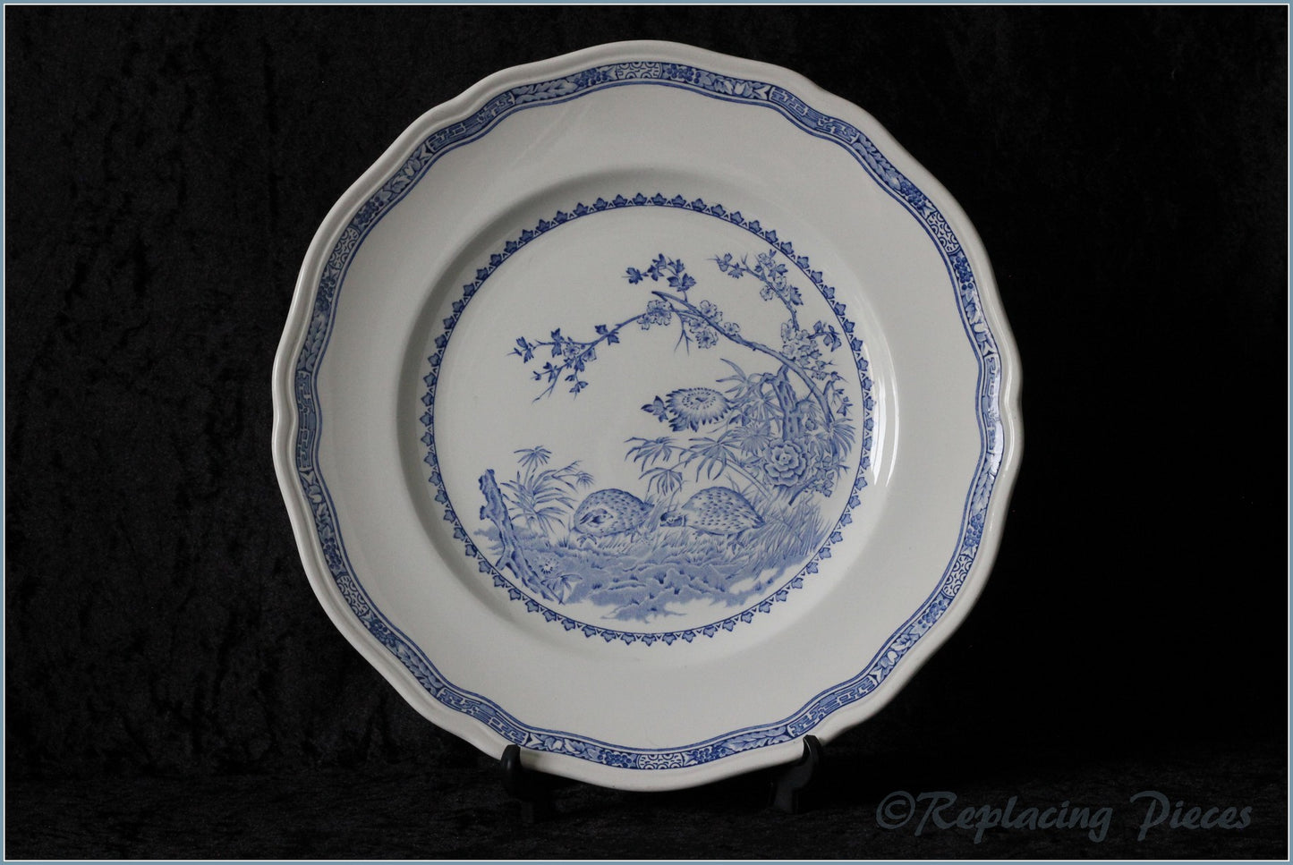 Furnivals - Quail (Blue) - Dinner Plate