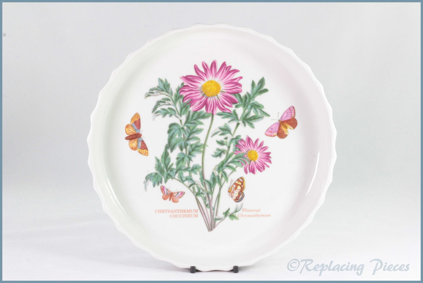 Portmeirion - Botanic Garden - 9 3/8" Flan Dish (Chrysanthemum)