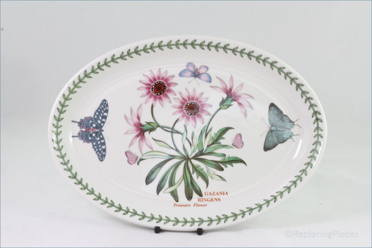 Portmeirion - Botanic Garden - 10 3/4" Oval Platter (Gazania Ringens)