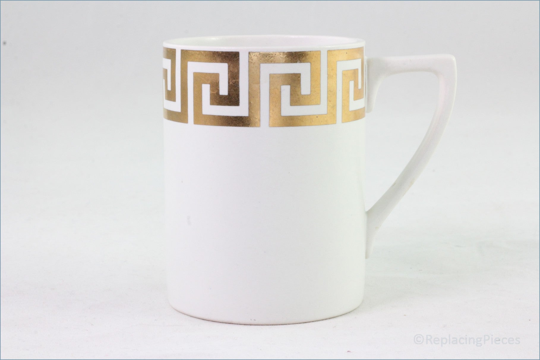 Portmeirion - Greek Key (White And Gold) - Coffee Can